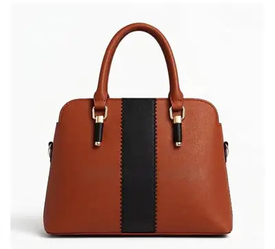 Girl's Faux Leather Textured Tote Bags