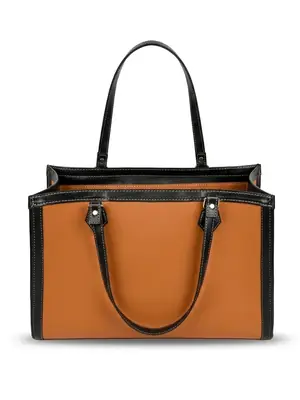 Girl's Faux Leather Plain Tote Bags thumbnail 4