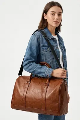 Women's Faux Leather Textured Shoulder Bag thumbnail 2
