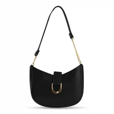 Girl's Faux Leather Plain Satchel Bag