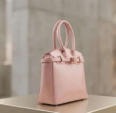 Girl's Faux Leather Plain Tote Bags thumbnail 3