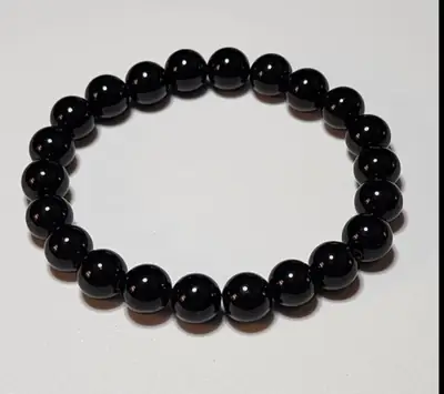 1 Pc Pearl Stone Aluminium Plated Pearl Men's Bracelet thumbnail 3
