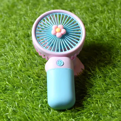 Portable Mini Hand Fan Cute Cartoon USB Rechargeable Fan thumbnail 3