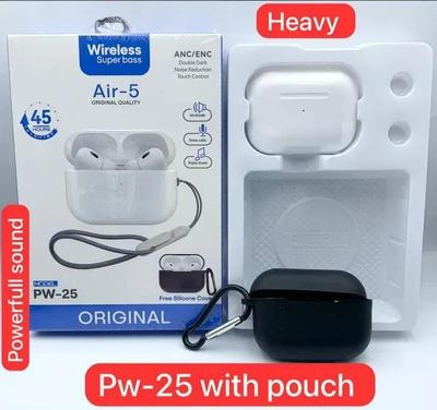 Wi-Fi Airpods PW-25 with Pouch Heavy Waterproof thumbnail 3