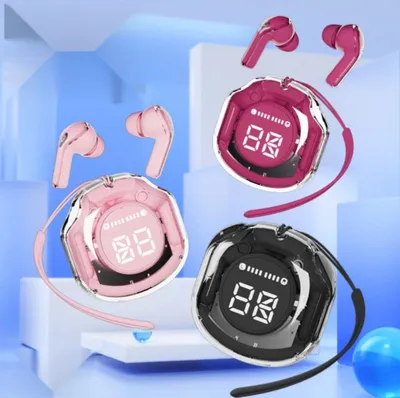 Air39 Transparent Wireless Earbuds with cover | Bluetooth 5.3 TWS AirBuds with LED Display thumbnail 2