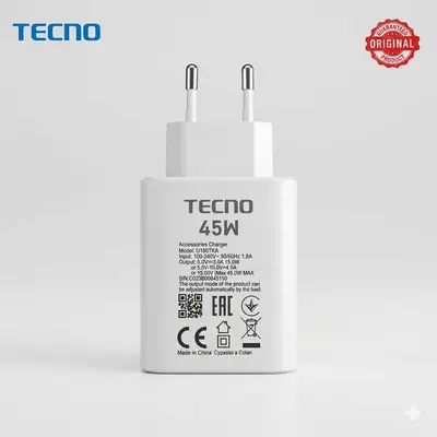 techno 45watt original adaopter/charger all mobile supported of techno fast charger and long lasting