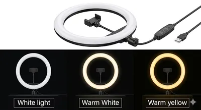 Portable Ring Light Without Stand thumbnail 4