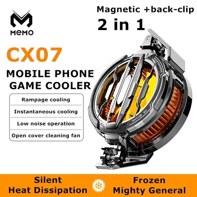 Magnetic Phone Cooler Fan Case Yellow 68G Gaming thumbnail 2