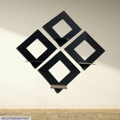4 Piece box design wall decor set