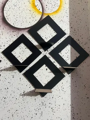 4 Piece box design wall decor set thumbnail 3