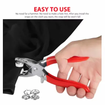 Red Tich Button Machine with 50 Free Buttons for Tailors thumbnail 2