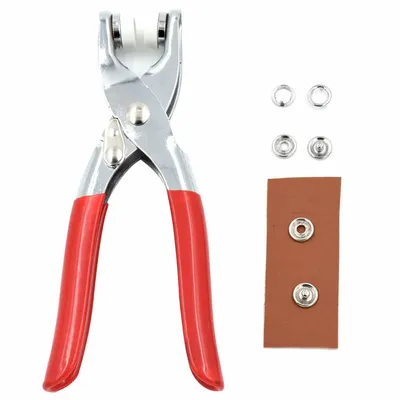Red Tich Button Machine with 50 Free Buttons for Tailors thumbnail 3