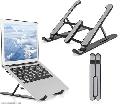 Adjustable Laptop Stand – Creative Folding Portable Storage Bracket for Desk & Office thumbnail 2