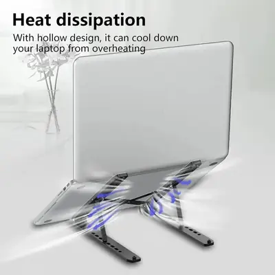 Adjustable Laptop Stand – Creative Folding Portable Storage Bracket for Desk & Office thumbnail 3