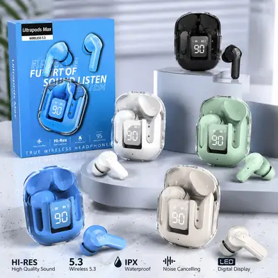 Black Long-Lasting Battery With Fast Charge Earbuds thumbnail 3