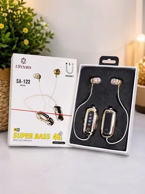 Uteam SA-122 Magnetic Wireless Earphones | Super Bass, 48 Hours Battery, Hi-Fi Sound thumbnail 2