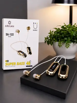 Uteam SA-122 Magnetic Wireless Earphones | Super Bass, 48 Hours Battery, Hi-Fi Sound thumbnail 3