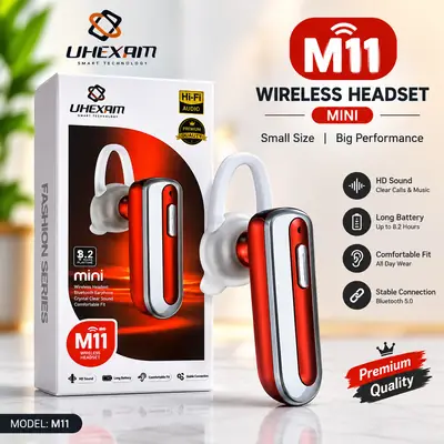 M11 Mini Wireless Bluetooth Headset – HD Sound & Clear Calls