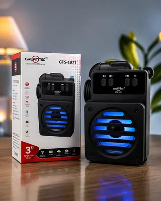 Greatmic GTS-1971 Portable Wireless Bluetooth Speaker | TWS, USB, TF Card, FM Radio thumbnail 3