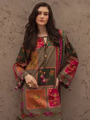 Stunning Digital Printed Suit - 3 Pcs Set thumbnail 2