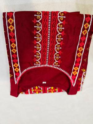2 Pcs Women's Stitched Cotton Embroidered Shirt And Trouser thumbnail 5