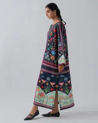 Stylish Women's Stitched Suit - Printed 2 Pcs Shirt and Trouser Set thumbnail 2