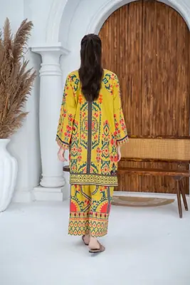 Stunning Women's Stitched Printed Shirt and Trouser Set - 2 Pcs  thumbnail 5