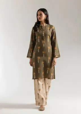 Stylish Women's Stitched Suit - 2 Pcs Printed Shirt and Trouser  thumbnail 5
