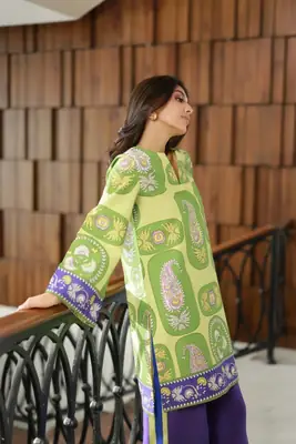 Stunning Women's Stitched Printed Shirt and Trouser Set - 2 Pcs thumbnail 5