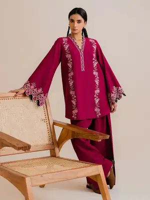 Stylish Embroidered Women's Stitched Shirt and Trouser - 2 Pcs