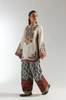 Stylish Women's Printed Shirt and Trouser Set - 2 Pcs thumbnail 5