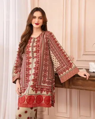 Stylish Printed Shirt and Trouser Set - 2 Pcs thumbnail 3