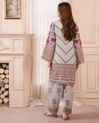 Stylish Printed Suit - 2 Pcs Shirt and Trouser for Women thumbnail 5