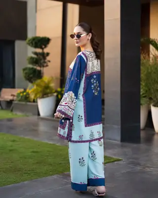 Stylish Women's Stitched Printed Outfit - 2 Pcs Set thumbnail 2