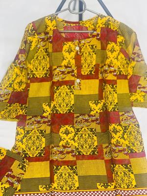 2 Pcs Women's Stitched Lawn Printed Suit thumbnail 2