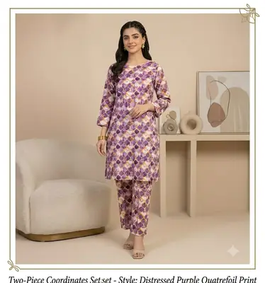 2 Pcs Women's Unstitched Digital Print Suit