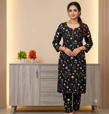 2 Pcs Women's Unstitched Digital Print Suit