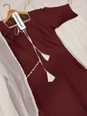 White Farshi Shalwar 3 Piece Stitched Suit for Women | Cotton Shirt with Chiffon Dupatta | Pakistani Traditional Dress thumbnail 7