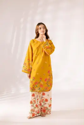 Women's Digital Printed Doria Lawn Cord Set 2PC | Soft Doria Lawn Summer Dress | Casual Printed Co-Ord Set | Stylish Ladies Outfit | Ready to Wear