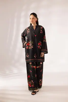 Women's Digital Printed Doria Lawn Cord Set 2PC | Soft Doria Lawn Summer Dress | Casual Printed Co-Ord Set | Stylish Ladies Outfit | Ready to Wear