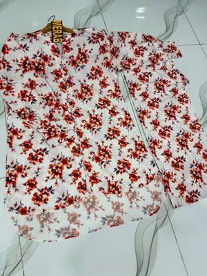 2 Pcs Women's Stitched Swiss Lawn Digital Print Co-Ord Set thumbnail 2