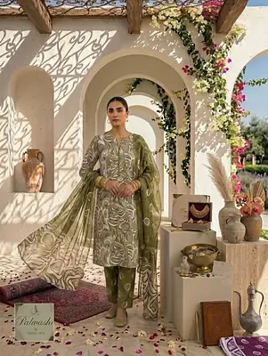 3 Pcs Women's Unstitched Printed Suit