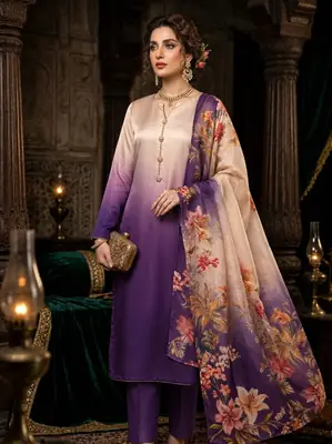 3 Pcs Women's Unstitched Digital Print Suit