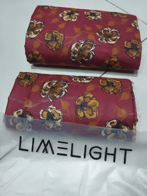 2 Pcs Women's Unstitched Printed Suit thumbnail 2