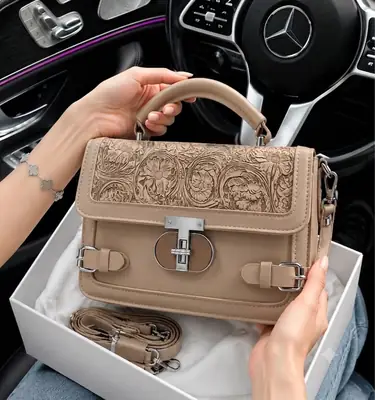 Branded Crossbody Bag for Women - Ladies Shoulder Bag - Leather Cross Body Bag with Long Strap - Stylish Hand Bag thumbnail 4