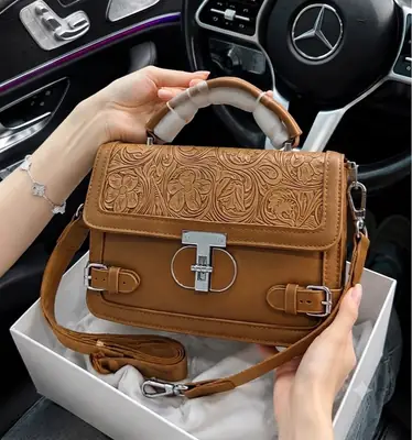 Branded Crossbody Bag for Women - Ladies Shoulder Bag - Leather Cross Body Bag with Long Strap - Stylish Hand Bag thumbnail 5