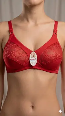 Cotton Embroidered Comfortable And Lightweight Non-Padded Bra