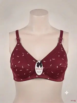 Jersey Printed Comfortable And Lightweight Non-Padded Bra thumbnail 2