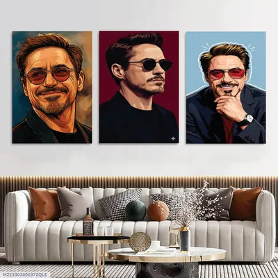 Avengers Wall Art Set 3 Pcs Multicolor 8x11 MDF
