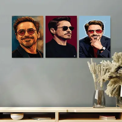 Avengers Wall Art Set 3 Pcs Multicolor 8x11 MDF thumbnail 2